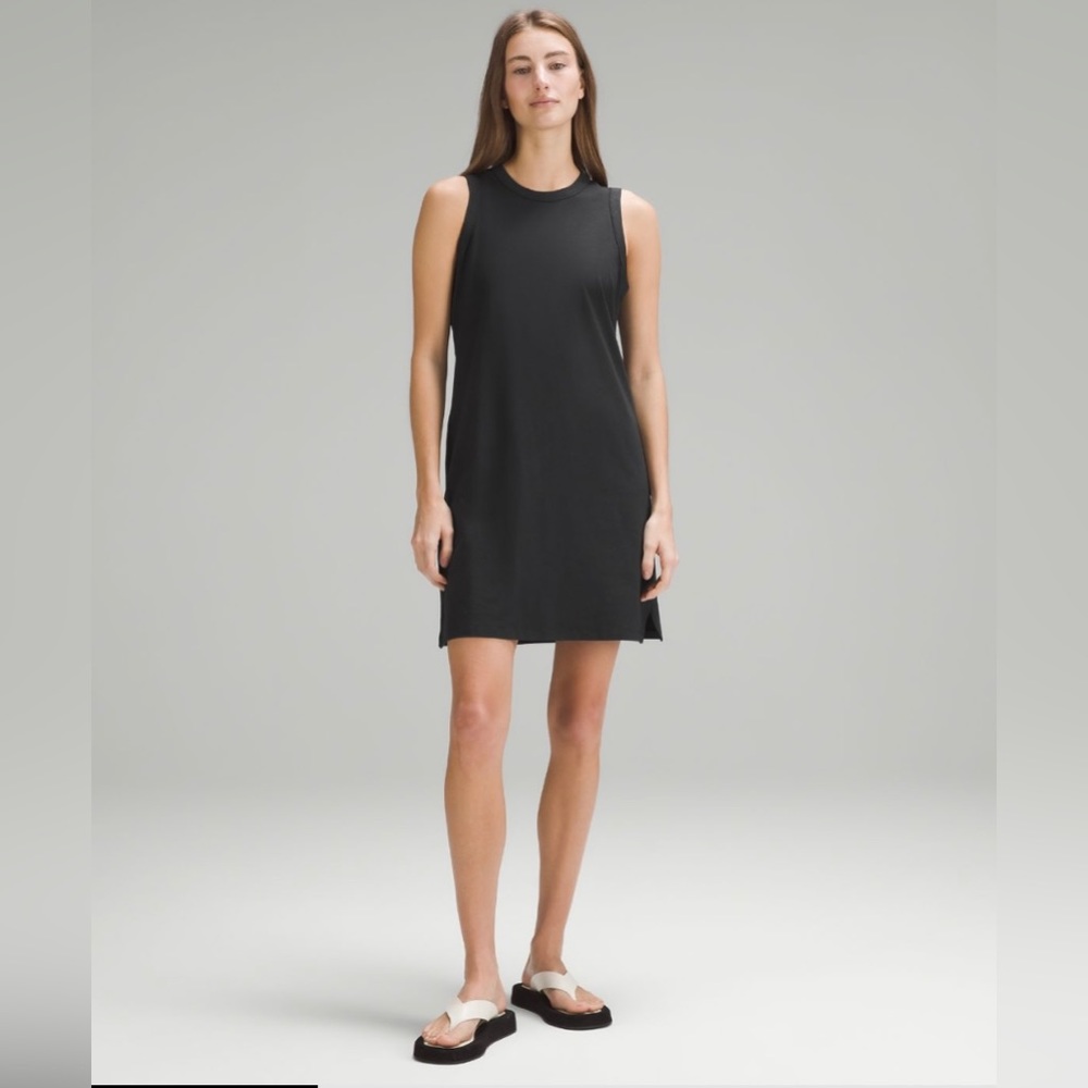 Lululemon Black Classic-Fit Cotton-Blend dress in size 2